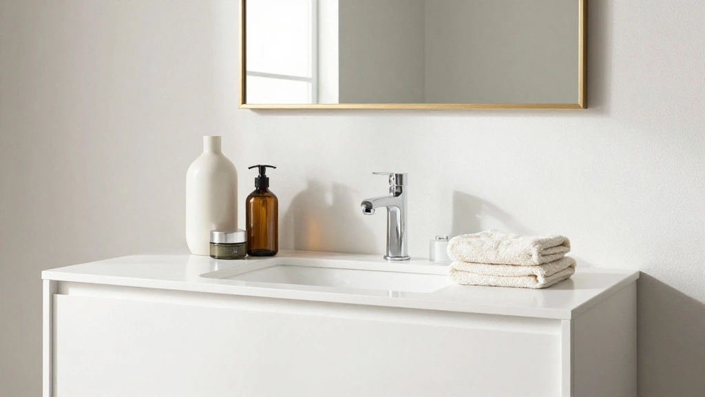 How to Style a Minimalist Bathroom Counter Without It Looking Bare